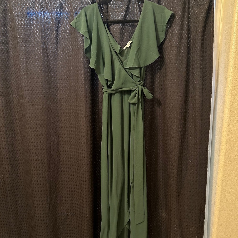 Katya ruffle maxi dress